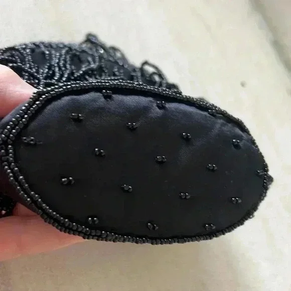 Black beaded evening bag - Picture 10 of 10